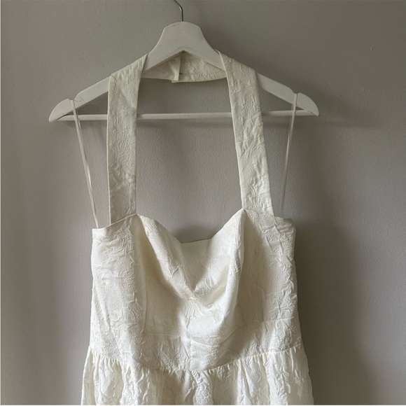 NWT Reformation Edessa Halter Maxi Dress Gown Ivory - Picture 6 of 10